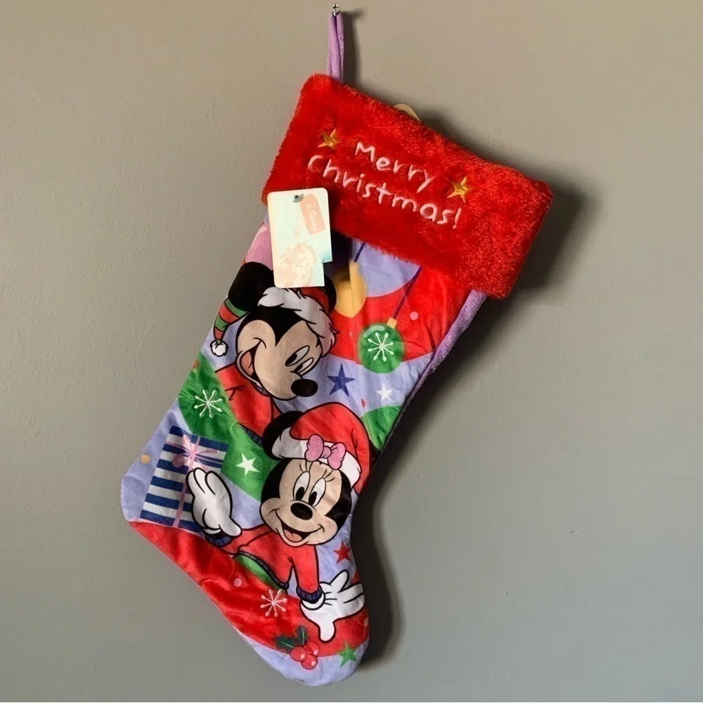 NWT. DISNEY Mickey & Minnie Mouse 20” Stocking